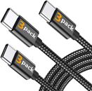 3Pack 3/6/10Ft USB to Type-C Cable Fast Charger Charging Data Sync Cord