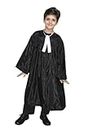 Kaku Fancy Dresses Our Community Helper Lawyer Costume For Kids Lawyer Black Coat And Tie For Boys & Girls -7-8 Years