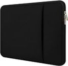 Dyazo 13-13.3" inch Laptop Sleeve case Cover Bag Compatible for All Notebooks Such as Mac Book Pro or Air 2023-2021 M2 M1 with Front Accessories Pocket Neoprene Black