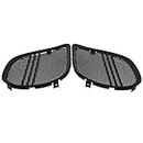 YHMTIVTU Tri-Line Speaker Grills Cover Trim Compatible with Harley Touring Road Glide 2015-2019 Black