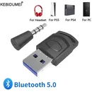 Wireless Game Audio Headphone Adapter Receiver for PS5 PS4 Game Console PC Headset Bluetooth 5.0