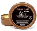 Kahns Trade Leather Care Shoes - Crema Lucida specialmente per la cura delle scarpe in pelle - Balsamo Cuoio Neutro per pelli lisce - con Cera d'api - 150 ml