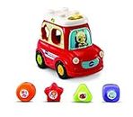 VTech Sort & Discover Car, Educational Stacking Toy for Kids, Baby Musical Toy for Sensory Play, Shape Sorter Toy for Toddlers with Lights and Sounds, for Girls & Boys 12 Months +, English Version
