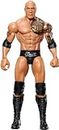 Mattel WWE Basic Action Figure, 15,2 cm da collezione The Rock con 10 punti di articolazione e aspetto realistico, HTW15