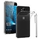 ebestStar - for Microsoft Lumia 650 Case, Silicone Cover, Premium Protection, Ultra Clear Transparent + Stift, Transparent