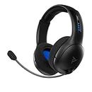 PDP Gaming LVL50 Wireless Headset with Mic for or PlayStation, PS4, PS5 - PC, Laptop Compatible - Noise Cancelling Microphone, Bass Boost, Lightweight, Soft Comfort Over Ear Headphones - Black