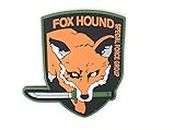 Patch Nation Fox Hound Special Force Group Metal Gear Solid PVC Airsoft Paintball Klett Emblem Abzeichen