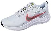 Nike Women's W Downshifter 12-Pure Platinum/Black Running Shoe-White-Sea Coral-Dd9294-009-3Uk