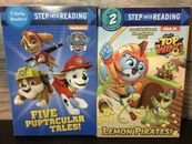 Step Into Reading Nickelodeon And Nick Jr 2 Great Books! Paw Patrol & Top Wing