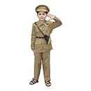 Kaku Fancy Dresses Police Costume/Our Helper/National Hero Costume - Khaki, 14-17 Years, For Boys & Girls