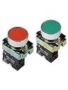 DY-NISTIC Panel Board 2 Push button 1 Red 1 Green With Attached 2 NC Elements