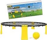 Beach Volleyball Outdoor Game Set 3 Ball - RUN.SE Beach Volleyball Playing Round Net, 3 Balls with Carrying Bag, Summer Park Seaside Leisure Game Gift for Adults Family