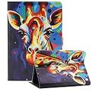 Viclowlpfe Amazon Kindle Fire HD 8 and Fire HD 8 Plus Tablet Case (12th/10th Generation 2022/2020 Release), Slim Fit Lightweight Leather Smart Tablet Case with Auto Wake/Sleep, Pigment Giraffe
