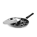 Cello Non-Stick 12 Cavity Appam Patra Single Handle with Stainless Steel Lid