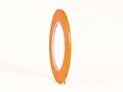 Klebeland 1 mm x 55 m Orange Fineline Konturenband Zierlinienband Finelineband hochwertiges Klebeband lackieren Airbrush Masking Tape oder Grün (1mm 55m, orange)
