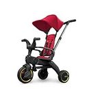 DOONA Liki Baby Trike S1 - Premium Foldable Toddler Tricycle with parent handle for ages 10 Months to 3 Years - Flame Red