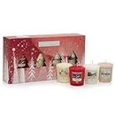 Yankee Candle Coffret cadeau | 4 bougies votives parfumées | Collection Bright Lights