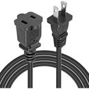 5 Core AC Power Cord 10 Ft US Polarized Male to Female 2 Prong Extension Cable EXC BLK 12FT in Black | 0.5 H x 1.5 W in | Wayfair
