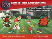 Grinch Holiday Lawn Decor set ( High Resolution) Weather Proof