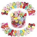 10pcs Baby Girl's Hair Clips Adorable Barrettes Rainbow Flower Colorful Little Girl Hair Accessories for Baby Girls Teens Toddlers Kids