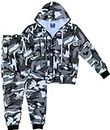 Richmond Hill Men's Sweatsuits 2-Piece Jogger Fleece Tracksuit Top and Bottom Outfit,Camouflage Grey
