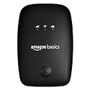 amazon basics 4G LTE Wireless Dongle with All Sim Network Support|Single_Band Plug & Play Data Card Stick with Up to 150Mbps WiFi Hotspot|2100Mah Rechargeable Battery| Sim Adapter Included (Black)