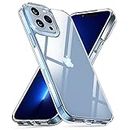 CZARTECH Native Back Cover Clear case for iPhone 13 Pro Max (TPU + Tough Polycarbonate Back I 5ft Drop Protection Tested I Transparent)