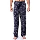 Van Heusen Men's Rayon Sleep Pajama Pant, Navy/Flamingos, Large