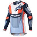 Alpinestars Fluid Agent Motocross Trikot Nachtmarine heiß orange