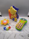 Baby Toddler Learning Toys Lot 3 Bright Starts Phone ,Teething ring ,Pooh Book