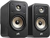 Polk Audio Signature Elite ES20 - Altavoces para estantería, Altavoces de Alta fidelidad para Sistema de Sonido de Cine en casa, Audio de Alta resolución, Color Negro