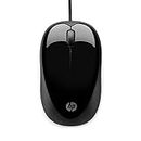 HP X1000 Wired USB Mouse with 3 Handy Buttons, Fast-Moving Scroll Wheel and Optical Sensor works on most Surfaces, 3 years warranty