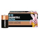 Duracell Ultra Alkaline D Battery, 12 Pcs
