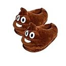 eBoutik - Novelty Poo Plush Stocking Filler Slippe's - Funny Poop Joke Birthday Treat - Easter & Valentine's Day Funny Footwear Loungewear (Medium (5-7)), Brown, 5 UK
