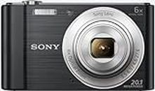 Sony DSCW810B Appareil Photo Numérique Compact, 20,1 Mpix, Zoom Optique 6x Noir