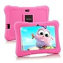 PRITOM 7 inch Kids Tablet, Quad Core Android 10, 32 GB ROM, WiFi, Bluetooth, Dual Camera, Educationl, Games, Parental Control, Kids Software Pre-Installed with Kids-Tablet Case (Light Pink)