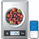 RENPHO Digital Food Scale, Kitchen Scale for Baking, Cooking and Coffee with Nutritional Calculator for Keto, Macro, Calorie and Weight Loss with Smartphone App, Stainless Steel