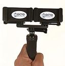 OCTO MOUNT Dual Device Hand-Held Stabilizer for Cell Phone or GoPro Camera. Compatible with iPhones, Samsung Galaxy, HTC, etc.