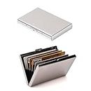 Card Holder Wallets,Card Case and Money Organisers, RFID Blocking Card Metal Wallet Stainless Steel Bank ID Card Holder Case Box Pocket Purse for Men Women.