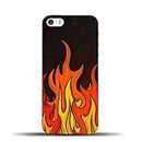 PhoneBukket Flames Poster Designer Printed Shock Proof Hard Back Case and Cover for Apple iPhone 5s (Blue)