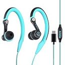 mucro USB C Headphones Wired Earbuds with Over Ear Hooks for Sport/Running/Gym, in Ear Type C Earphone for Samsung,Google, Oneplus and Other Smartphones