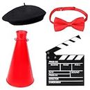 Yewong 4 Pieces Kids Director Costume Accessories Set for Filmmaker Awards Career Day Dress up Movie Night Party Supplies (Set A)