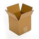 MM WILL CARE - WE WILL CARE YOUR PRODUCTS Corrugated Square Box Packaging Material for Amazon (4x 4 x 4 Inch) - Pack of 50 Boxes
