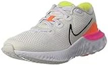 Nike Unisex Renew Run (Gs) White/Black-Platinum Tint Blast Shoes-5.5 Kids UK (CT1430)