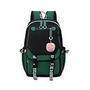 Kids Backpacks For Teen Girls With USB Port, cute green backpack Can Hold 15.6in Notebook,Tablets.Girls Backpack Can Be Used As Students Or Friends (Green)
