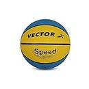 Vector X Speed Basketball with Free Air Needle (Color : Yellow-Blue) (Size-5)(Pack of 1)