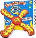 Boomerang for Kids Outdoor Frisbee: Best Outside Toys Soft Mini Toy Boomerangs Gifts for Boys and Girls All Ages. Fun Backyard Games Flying Disc Catch Game Gift Ideas for Beach Activities & Pool Party