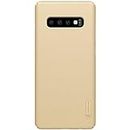 Nillkin Case for Samsung Galaxy S10 S 10 (6.1" Inch) Super Frosted Hard Back Cover Hard PC Gold Color