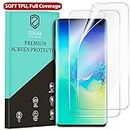 Zuslab FLexible TPU Designed for Samsung Galaxy S10 Plus Screen Protector with Sensitive Fingerpirnt Recognition and Case Friendly 2 Pack