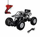 Cable World® Remote Control Rock Crawler, 5 Function High Speed 1:18 Rc Car Toys for Boys 2Wd Off Road Vehicle Toy Cars for Kids Monster Truck Rock Climbing Car Toy for Kids,(Black)